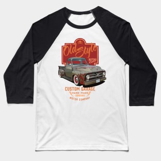 Hot Rods Truck Baseball T-Shirt